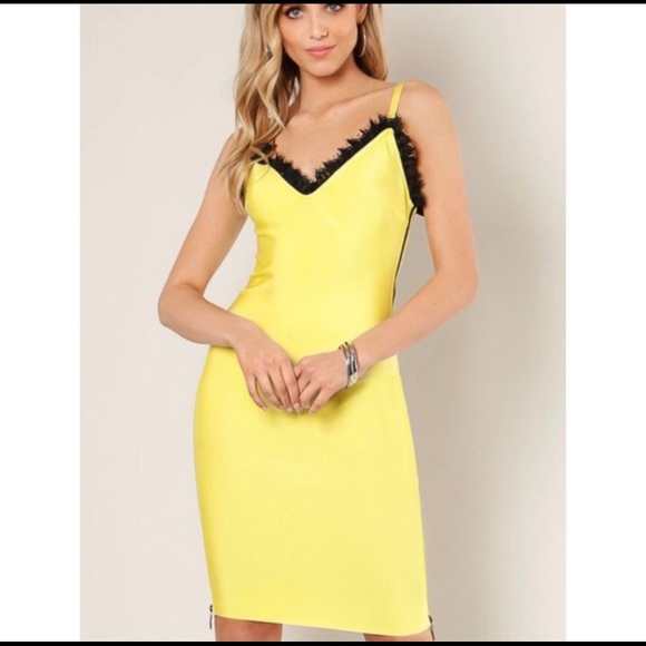 WOW couture Dresses & Skirts - New Bandage & Lace Spaghetti Zipper Dress